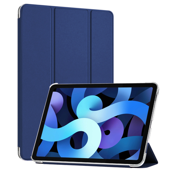 Microsonic Apple iPad Air 11 2024 Kılıf (A2902-A2903) Slim Translucent Back Smart Cover Lacivert