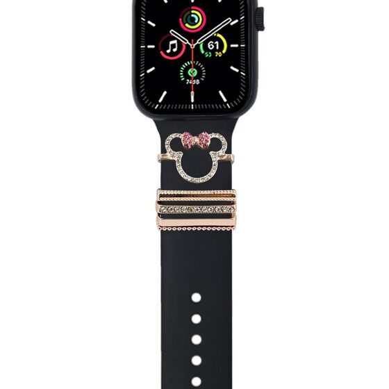 Microsonic Apple Watch 7 45mm Kordon Aksesuarı Minnie Mouse Charm