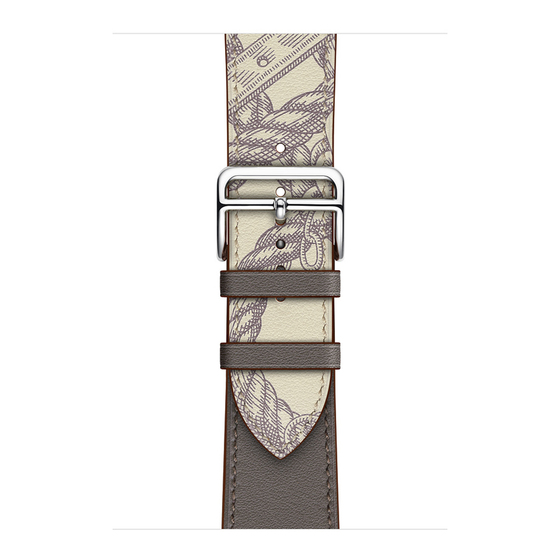 Microsonic Apple Watch Series 1 42mm Swift Leather Simple Tour Strap Kahverengi
