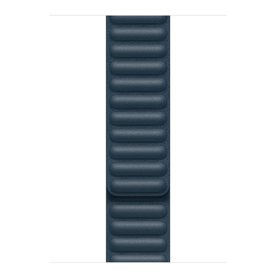 Microsonic Apple Watch Series 8 45mm Kordon Leather Link Band Lacivert