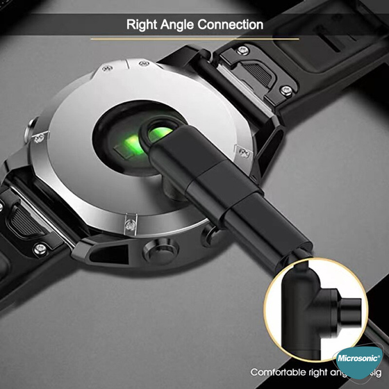 Microsonic Garmin Quatix 5 Taşınabilir Şarj Dönüştürücü Adaptörü Lightning