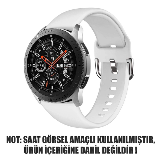 Microsonic Huawei Watch GT Sport Silikon Kordon Beyaz