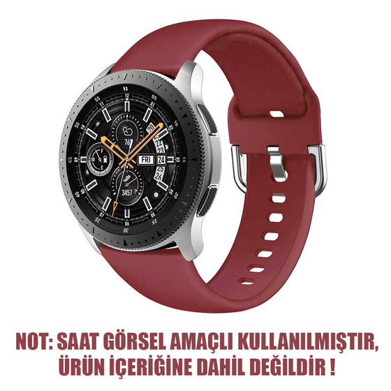 Microsonic Huawei Watch GT Sport Silikon Kordon Kırmızı