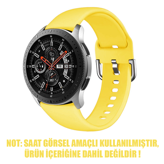 Microsonic Huawei Watch GT Sport Silikon Kordon Sarı