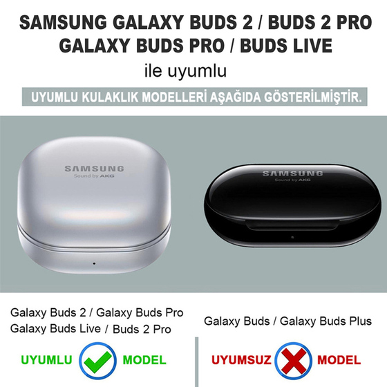 Microsonic Samsung Galaxy Buds Live Kılıf Military Darbe Emici + Askılık Lacivert