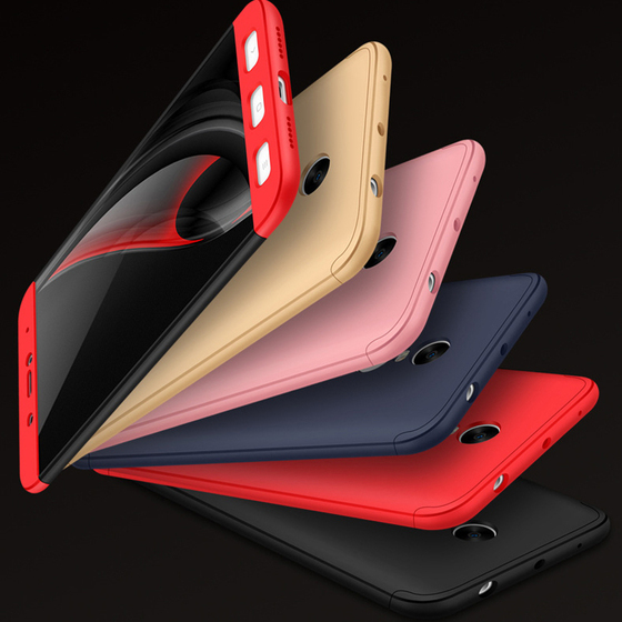 Microsonic Xiaomi Redmi Note 4 Kılıf Double Dip 360 Protective Lacivert