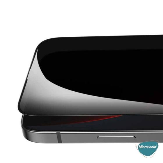 Microsonic Xiaomi Redmi Note 13 4G Privacy 5D Gizlilik Filtreli Cam Ekran Koruyucu Siyah