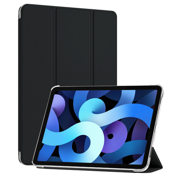 Microsonic Apple iPad Air 11 2024 Kılıf (A2902-A2903) Slim Translucent Back Smart Cover Siyah