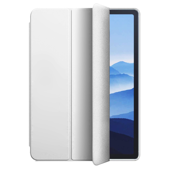 Microsonic Apple iPad Air 11 2024 Kılıf (A2902-A2903) Slim Translucent Back Smart Cover Gümüş