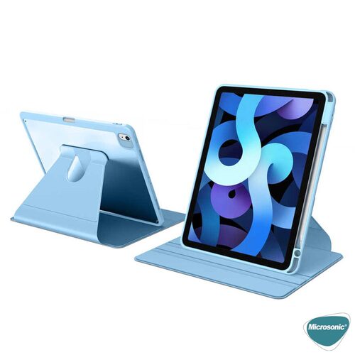 Microsonic Apple iPad Air 11 2024 Kılıf (A2902-A2903) Regal Folio Mavi
