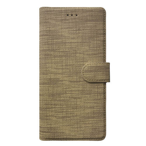 Microsonic Apple iPhone 14 Pro Max Kılıf Fabric Book Wallet Gold