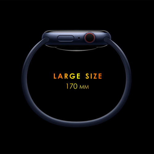 Microsonic Apple Watch Series 8 45mm Kordon, (Large Size, 170mm) New Solo Loop Kırmızı