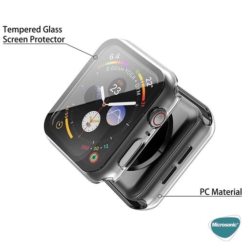 Microsonic Apple Watch Ultra Kılıf Clear Premium Slim WatchBand Şeffaf
