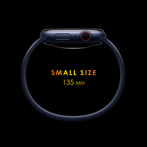 Microsonic Apple Watch Ultra Kordon, (Small Size, 135mm) New Solo Loop Beyaz