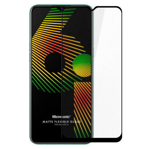 Microsonic Realme 6i Seramik Matte Flexible Ekran Koruyucu Siyah