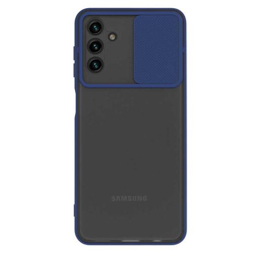 Microsonic Samsung Galaxy A04S Kılıf Slide Camera Lens Protection Lacivert
