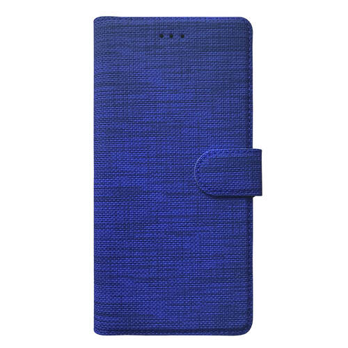 Microsonic Samsung Galaxy A35 Kılıf Fabric Book Wallet Lacivert