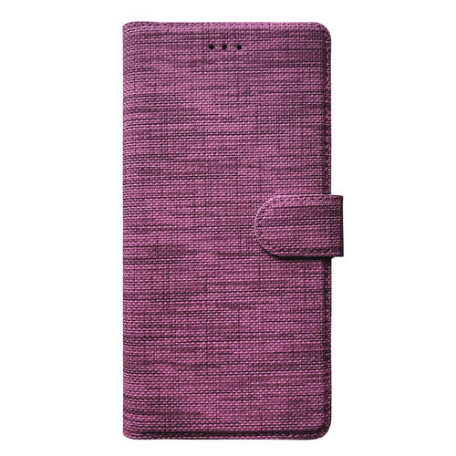 Microsonic Samsung Galaxy A55 Kılıf Fabric Book Wallet Mor