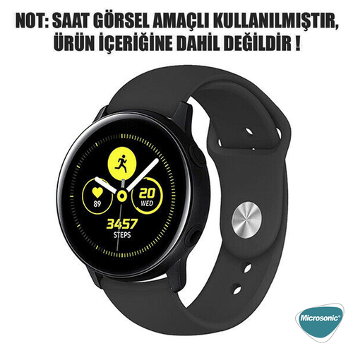 Microsonic Samsung Galaxy Watch 4 44mm Silicone Sport Band Koyu Yeşil